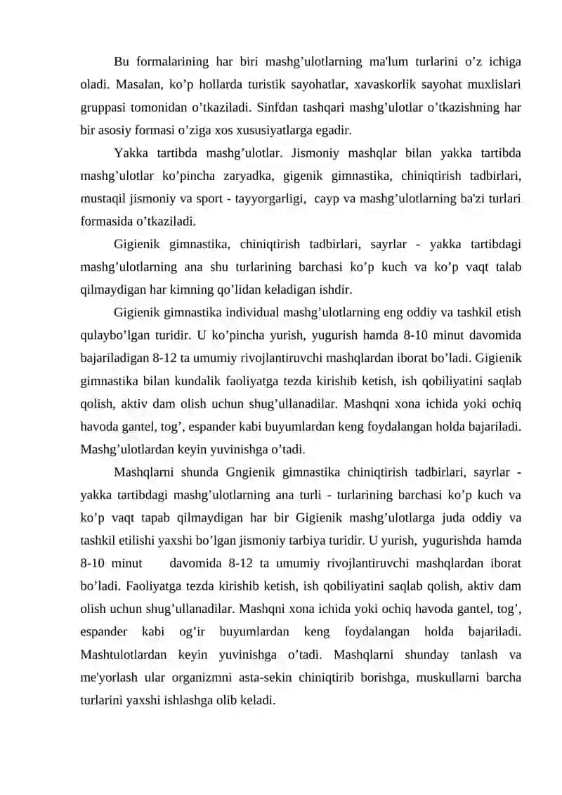 Sinfdan tashqari ishlar mazmuni 3