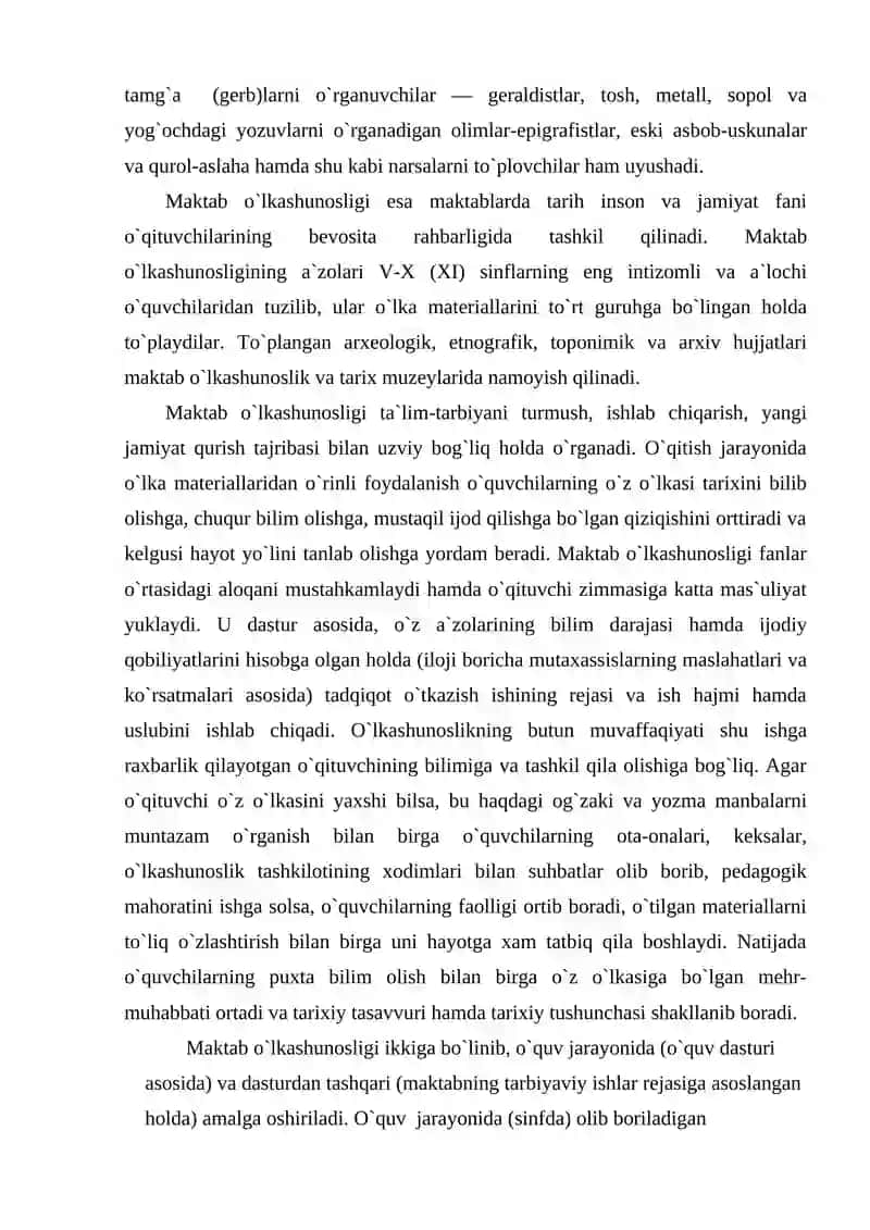 Tarixiy o’lkashunoslikning turlari va rivojlanish bosqichlari 3