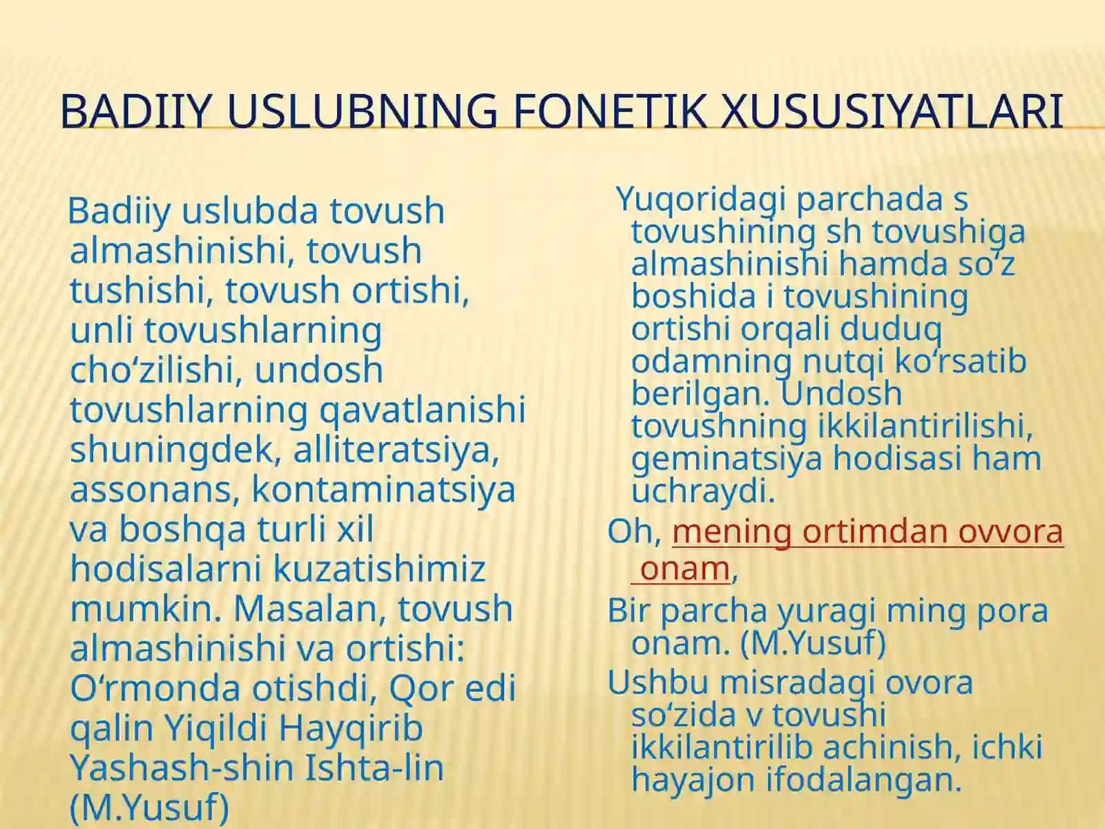 Badiiy uslub va uning xususiyatlari 3