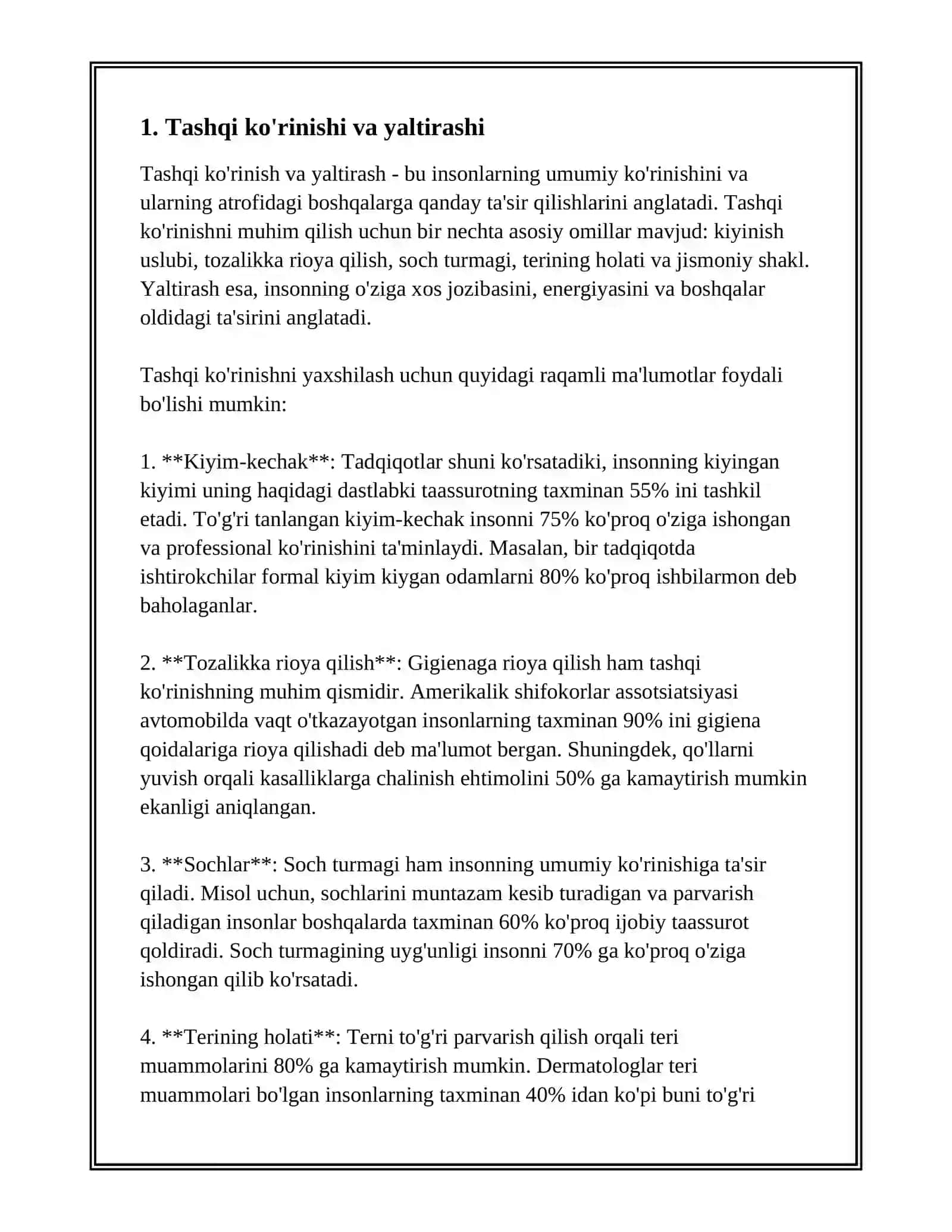 ZIG'IR TOLASINING SIFATINI BELGILOVCHI STANDARTLAR 3