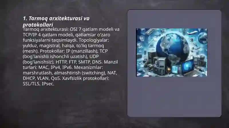 Tarmoq technologiyalari va internet xizmatlari 3