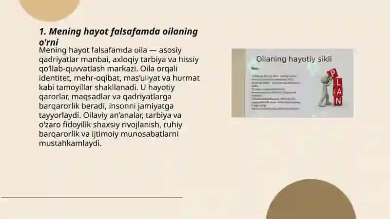 Mening hayot falsafam 3
