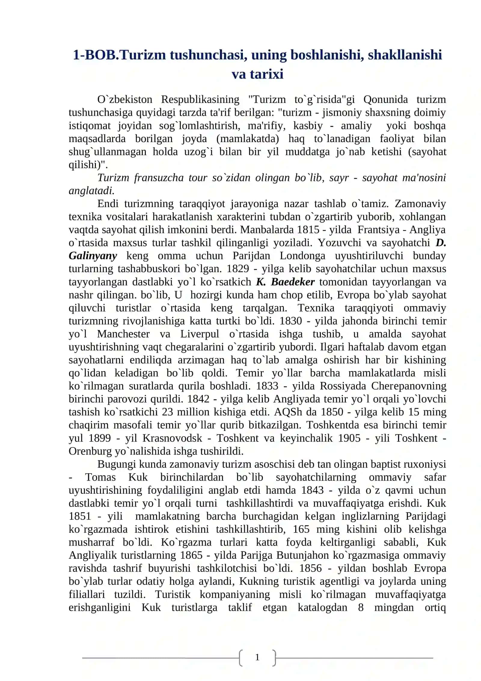 Turizm sohasini tartibga solishda xorijiy tajriba 3