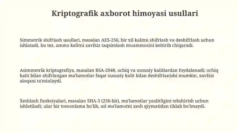 Kiberxavfsizlikka oid milliy va xorijiy miyoriy - huquqiy xujjatlar tahlili 3