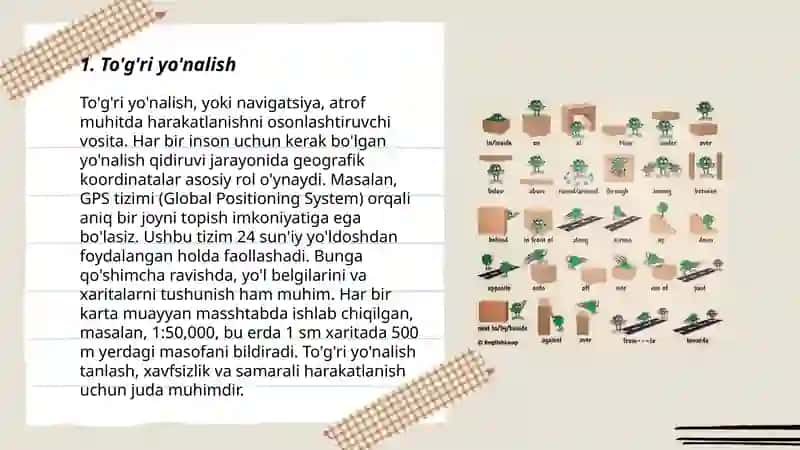 Prepositions of movement (Yo`nalish predloglari) 3