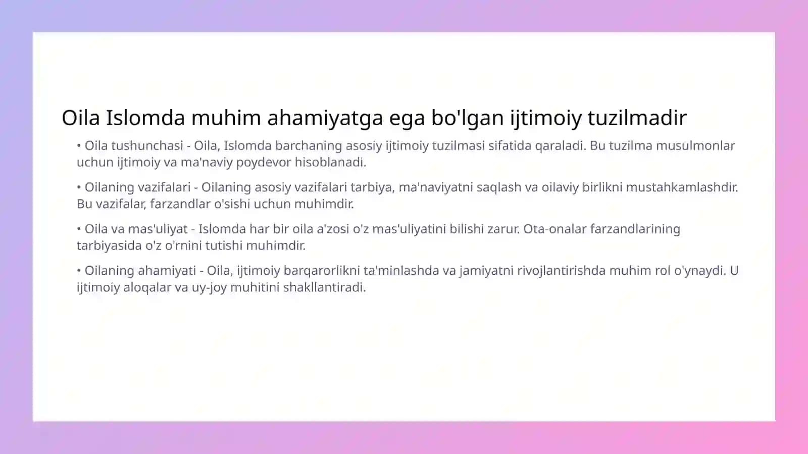 Oilaviy tuzilma 3