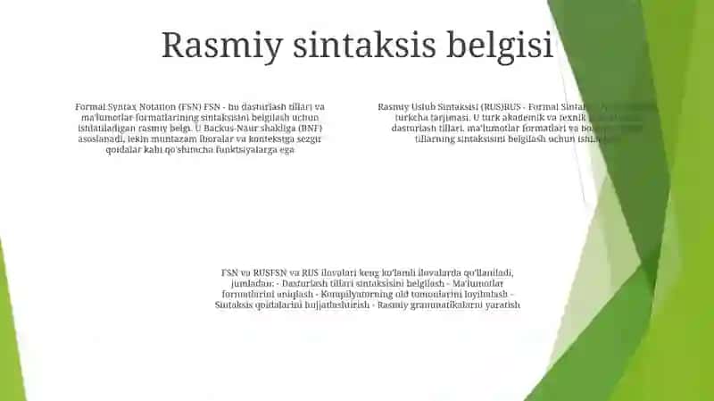 Rasmiy Uslub Sintaksisi 3
