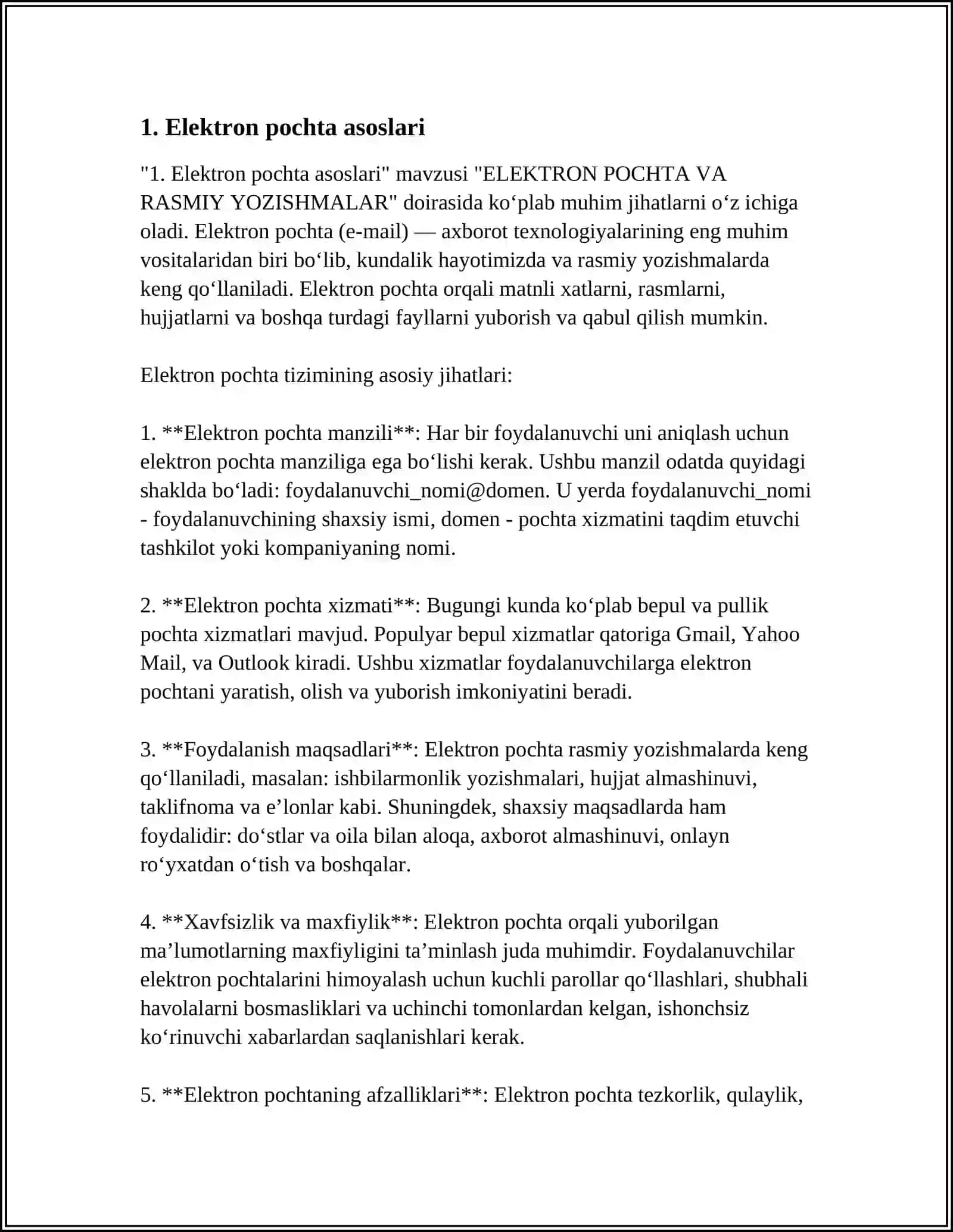 ELEKTRON POCHTA ASOSLARI 3