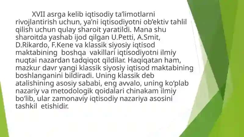 Klassik iqtisodiy maktab 3