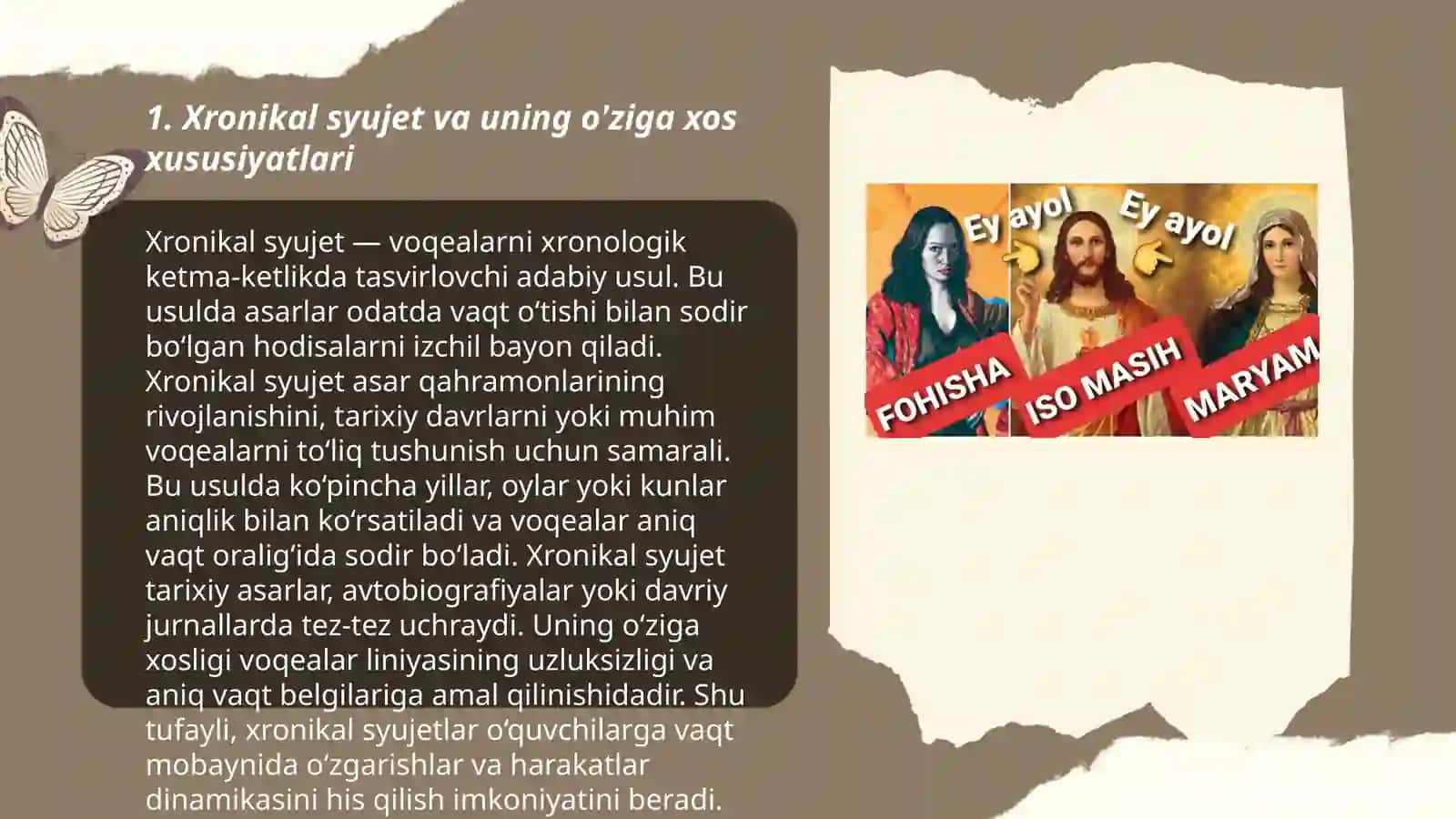 Xronikali va konsentrik syujet 3