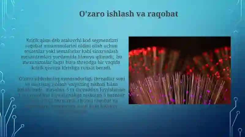 Operatsion tizimlarda oqimlar (threads) 3