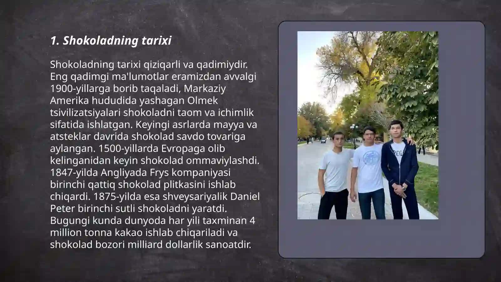 Shokolad va shokolad mahsulotlari 3