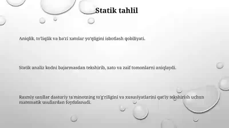 Formal metodning xususiyatlari 3