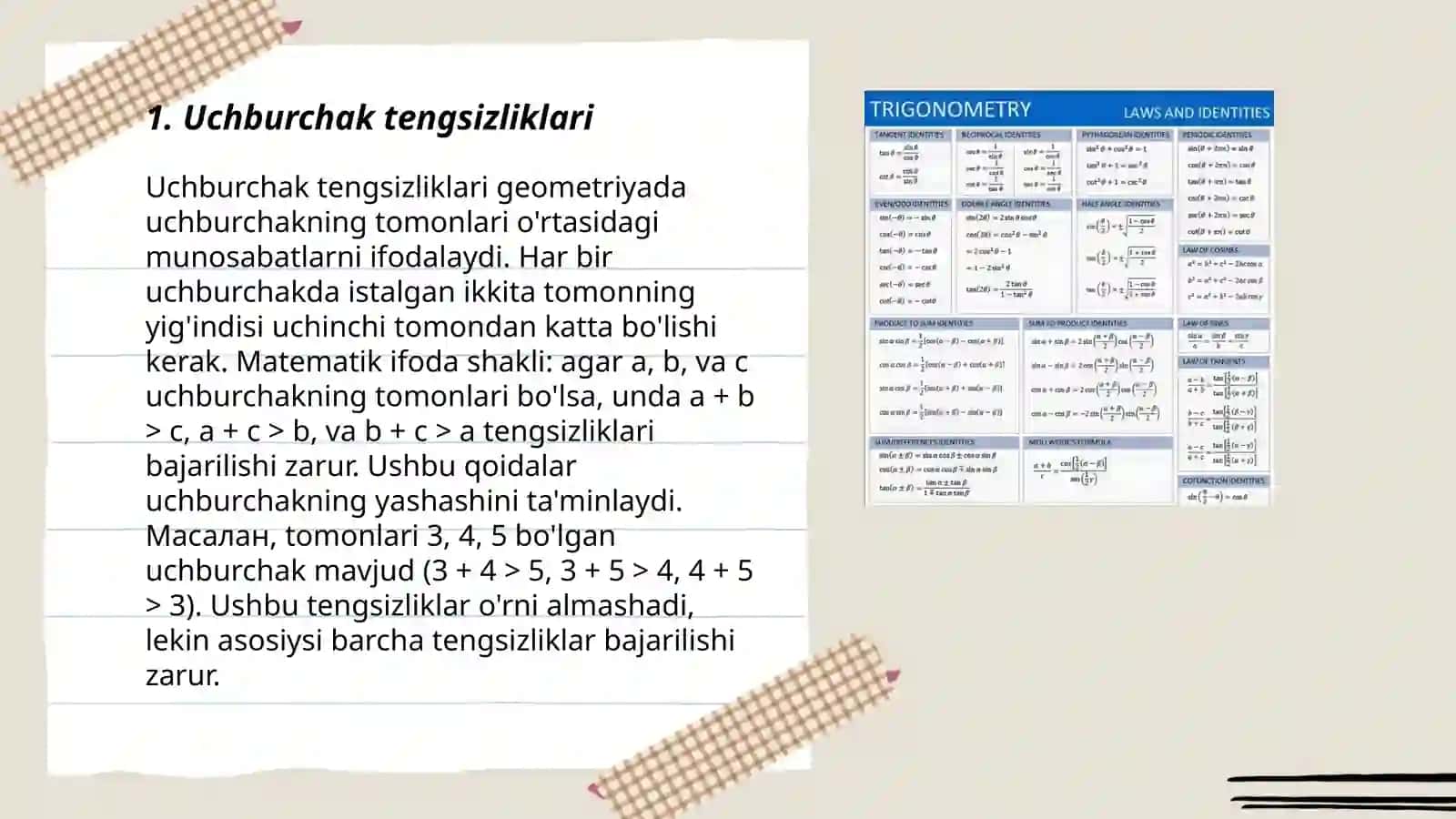 Geometrik tengsizliklar 3