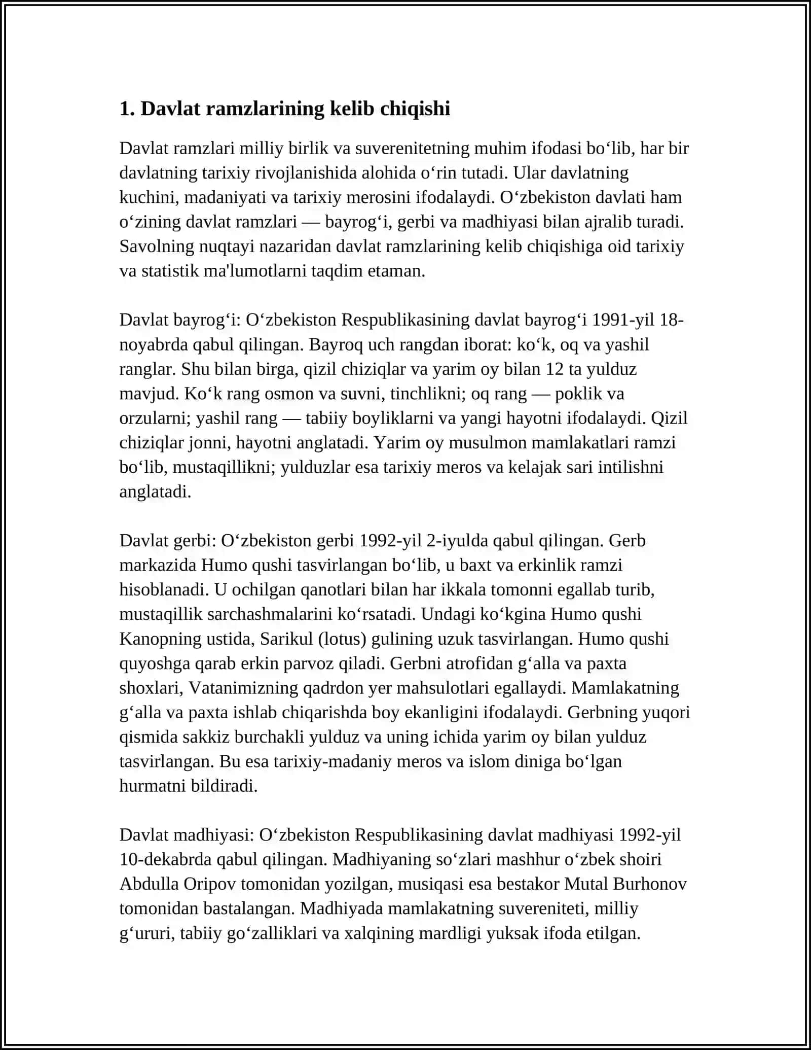 DAVLAT RAMZLARI VA ULARNING TARIXI 3