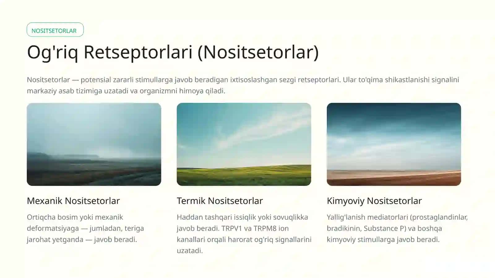 RetseptorlarOg'riq, Baro- va Hemoreseptorlar 3