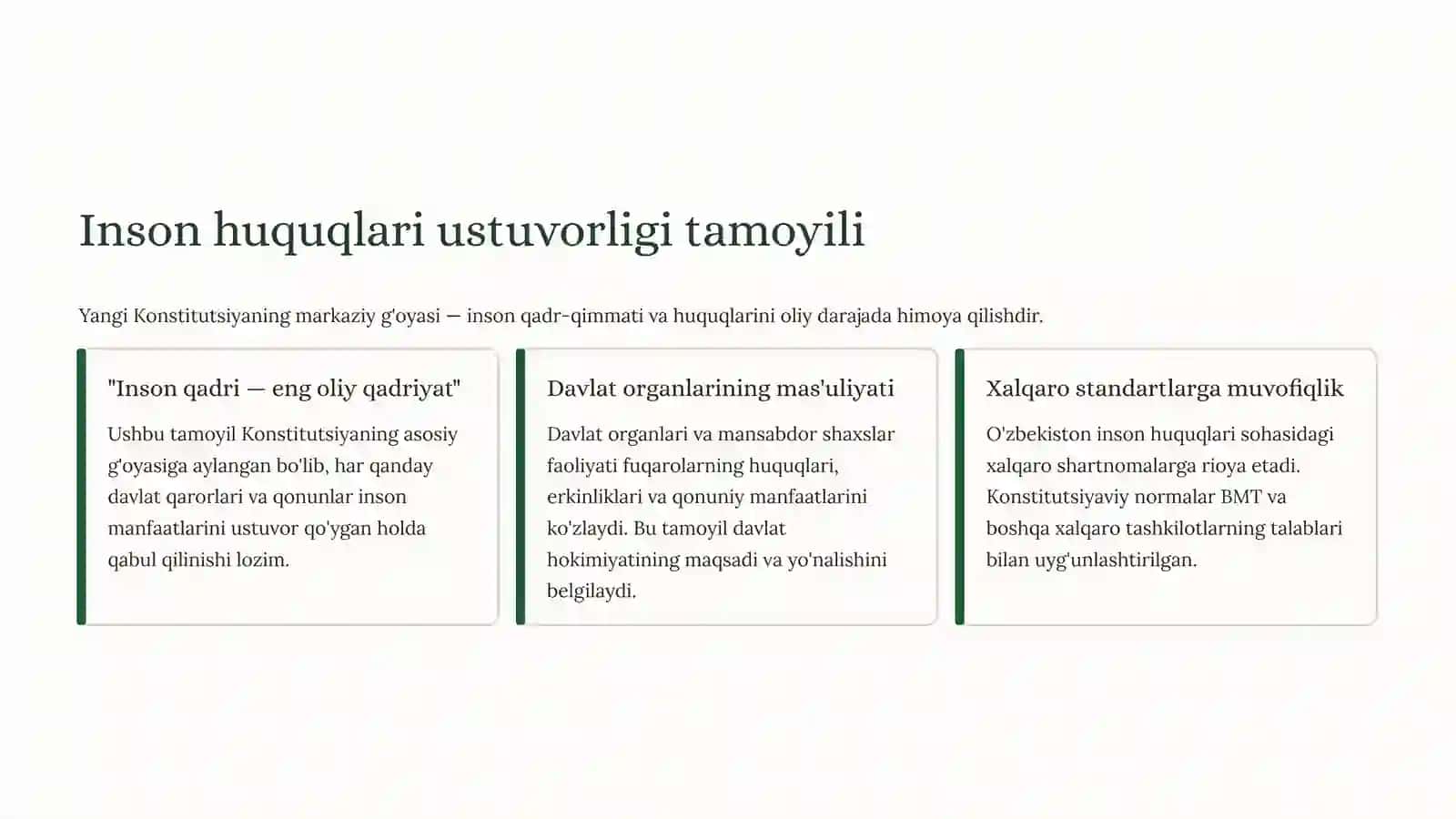 Konstitutsiya: Yangi O'zbekistonning huquqiy asosi 3