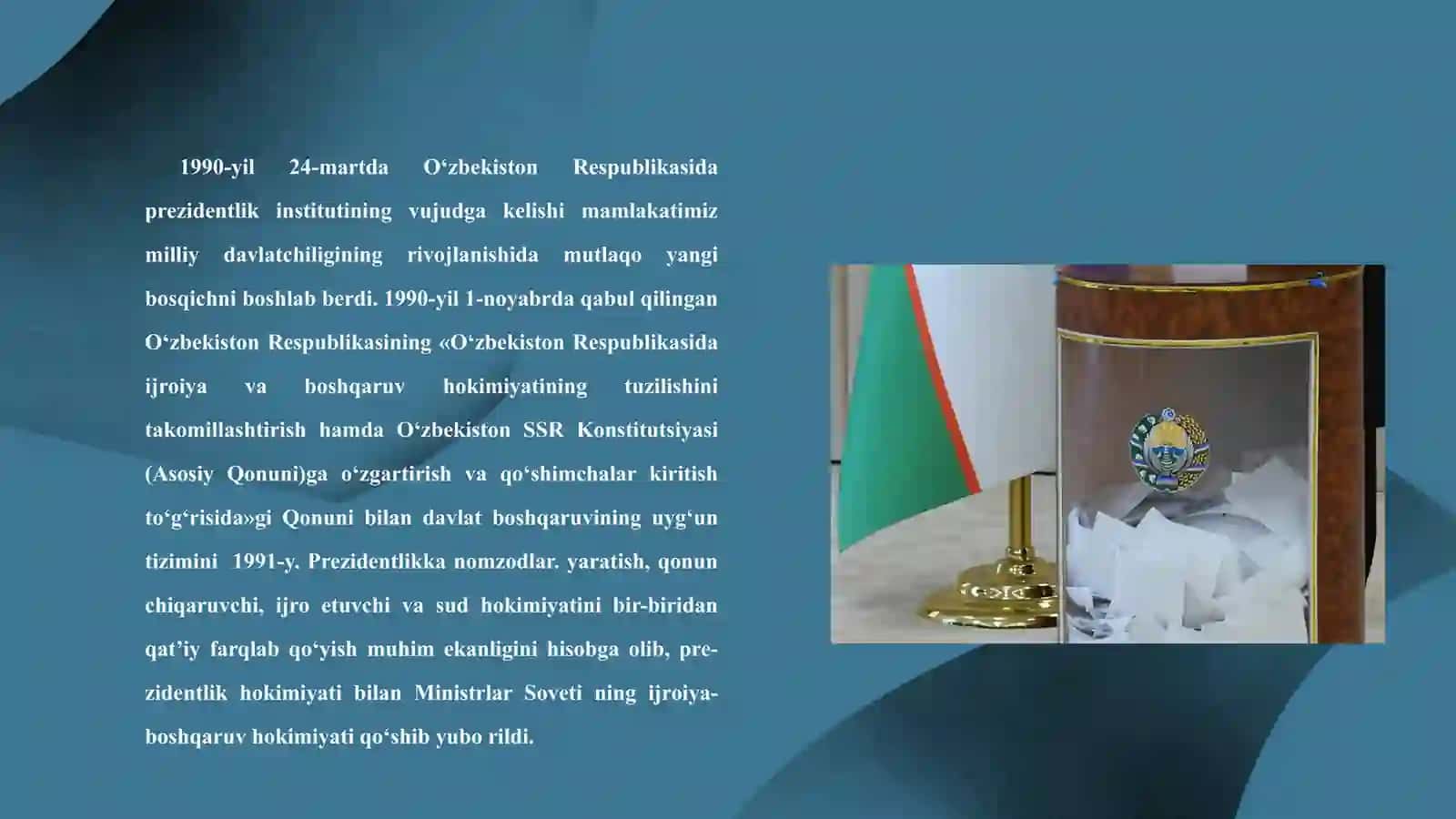 Prezidentlik lavozimini joriy etilishiga tarixiy o‘rni 3
