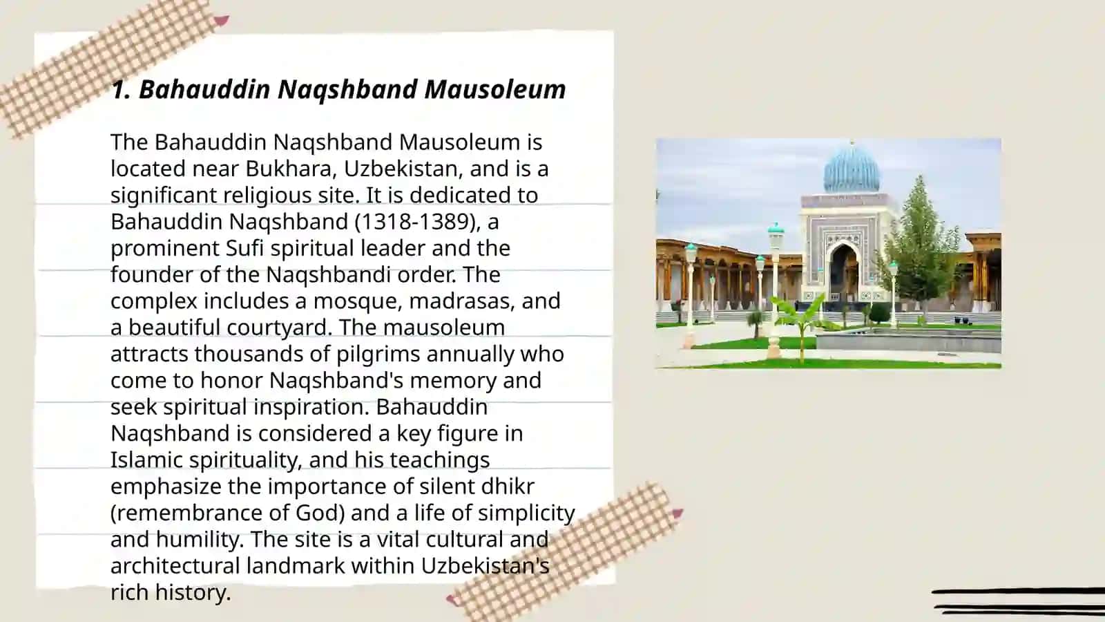 Pilgrimage excursion places of Uzbekistan 3