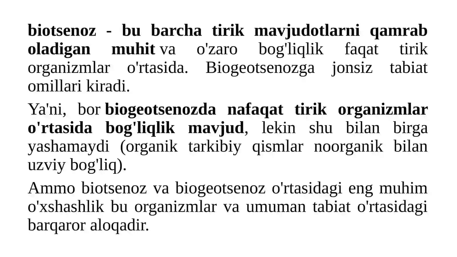 Fitotsenozlar va Biogeotsenozlar 3