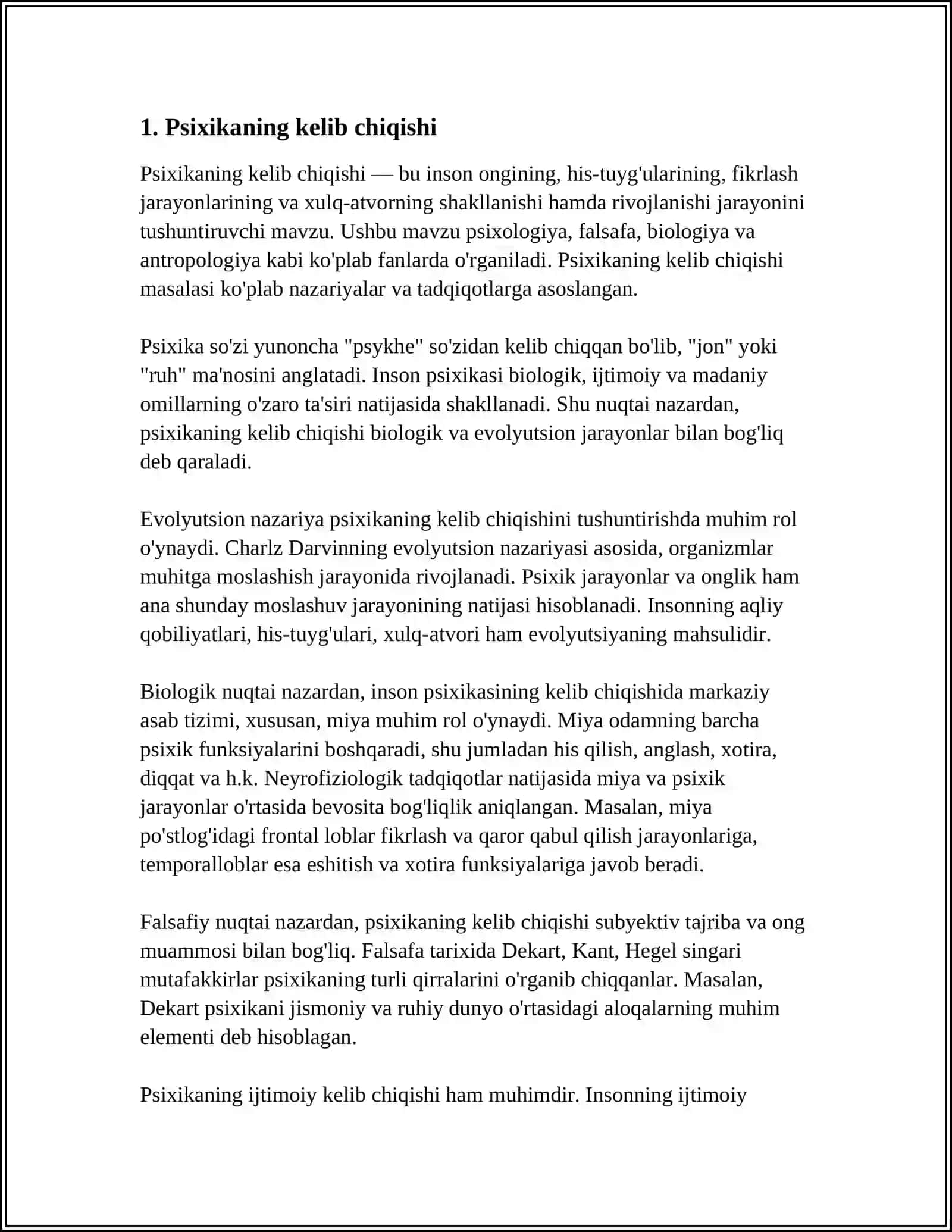 PSIXIKANING FILOGENETIK TARAQQIYOTI 3