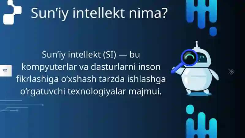 SUN’IY INTELLEKT TUSHUNCHAS 3