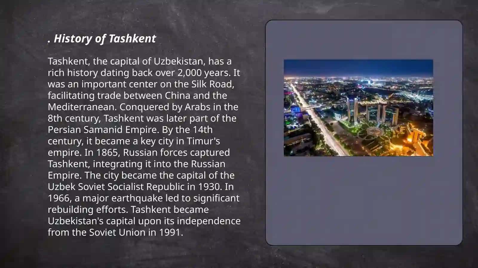 Tashkent-my native town 3
