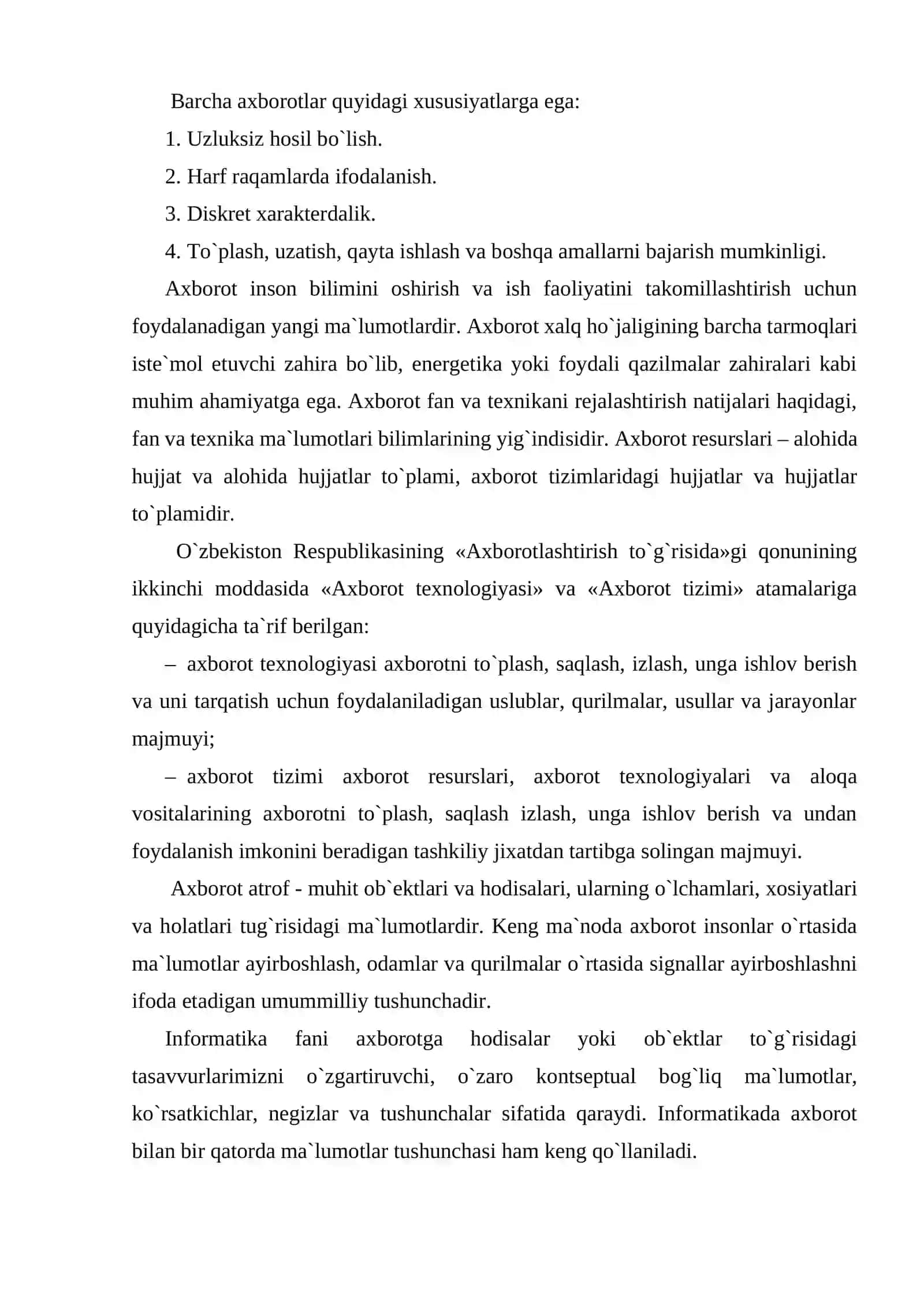 Axborot tizimlari va texnologiyalari 3