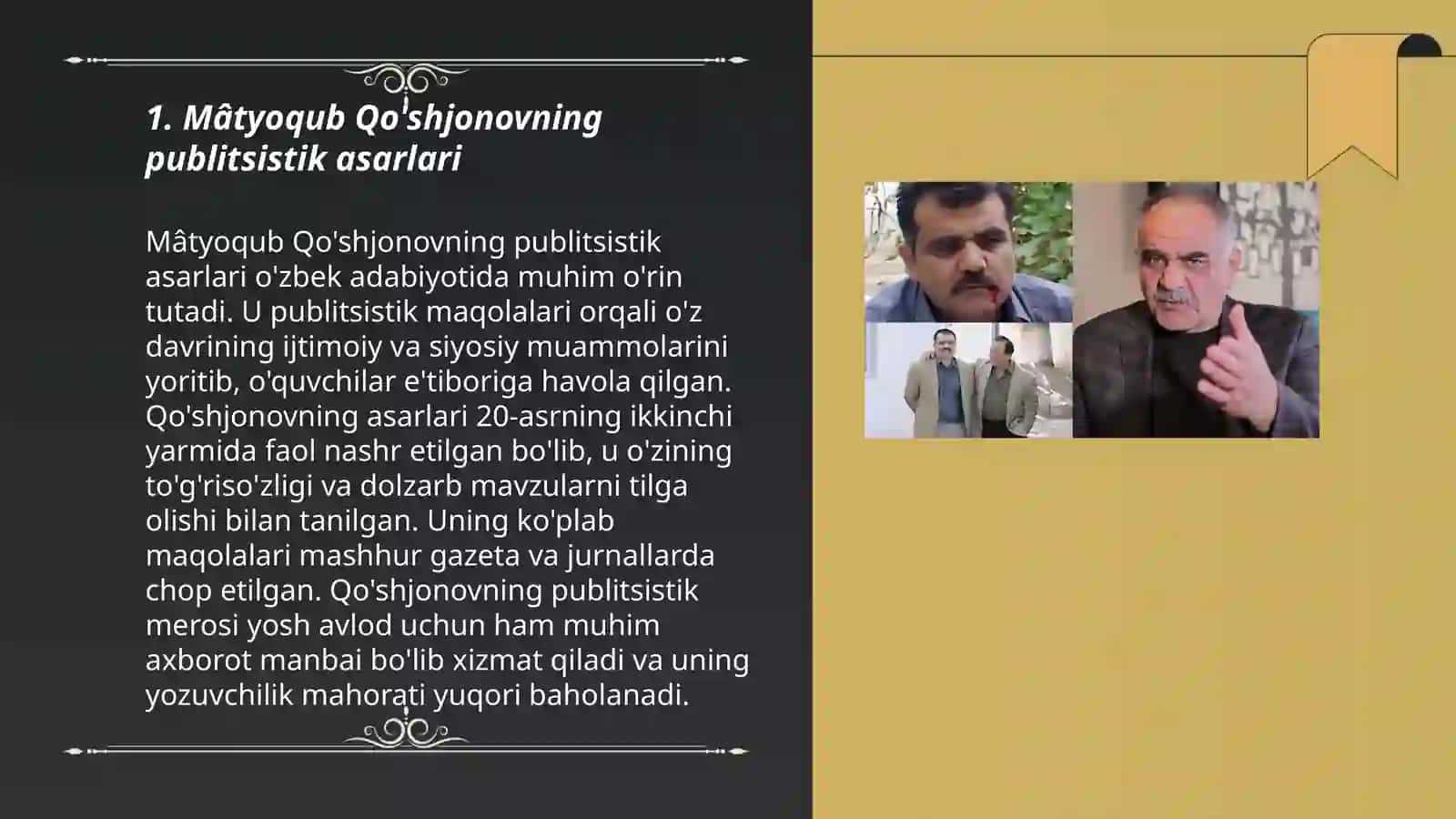 Mâtyoqub Qo'shjonovning publitsistik asarlari 3