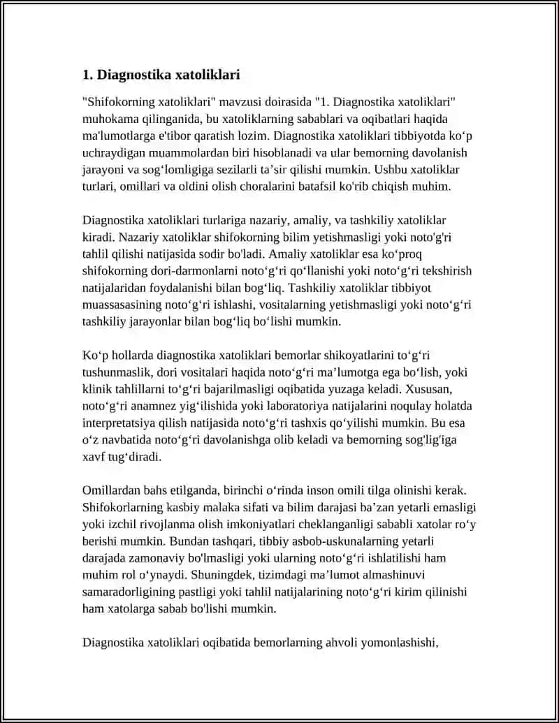 SHIFOKORNING XATOLIKLARI 3