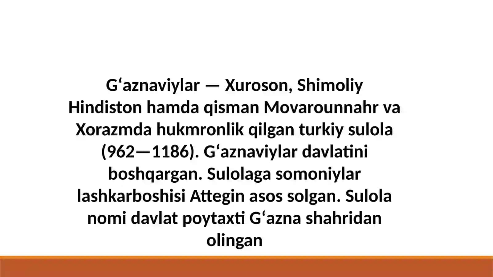 G'aznaviylar davlatining tashkil topishi va davlat boshqaruvi 3
