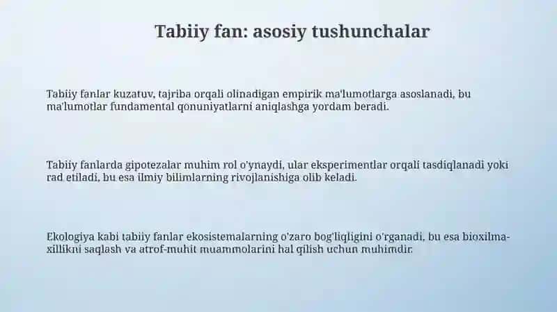 Tabiiy fan 3