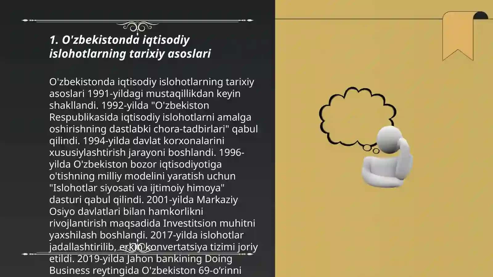 O'zbekistonda Iqtisodiy Islohotlar va Xususiy Mulkchilikning Shakllanishi 3