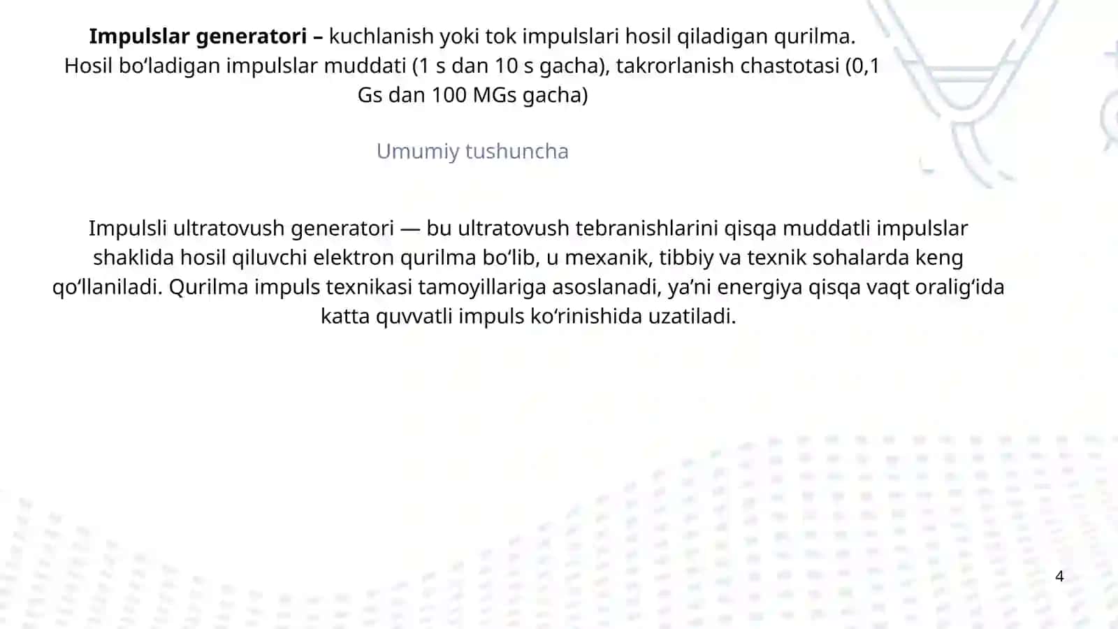 Impulsli ultratovush generatori 3