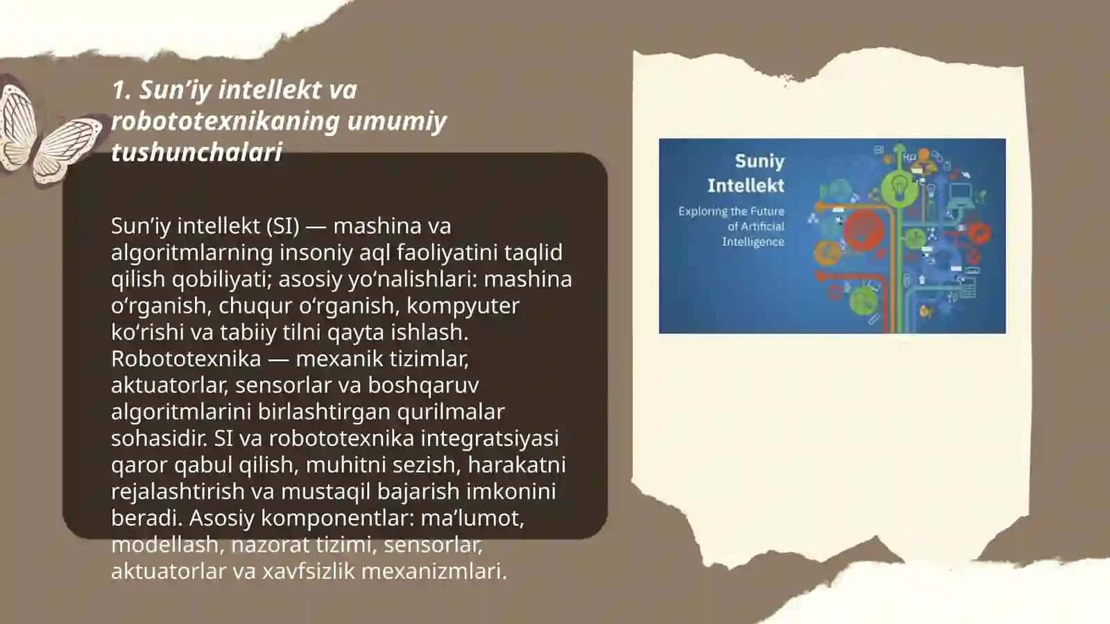 Sunʼiy intellekt va robototexnikaning umumiy tushunchalari 3