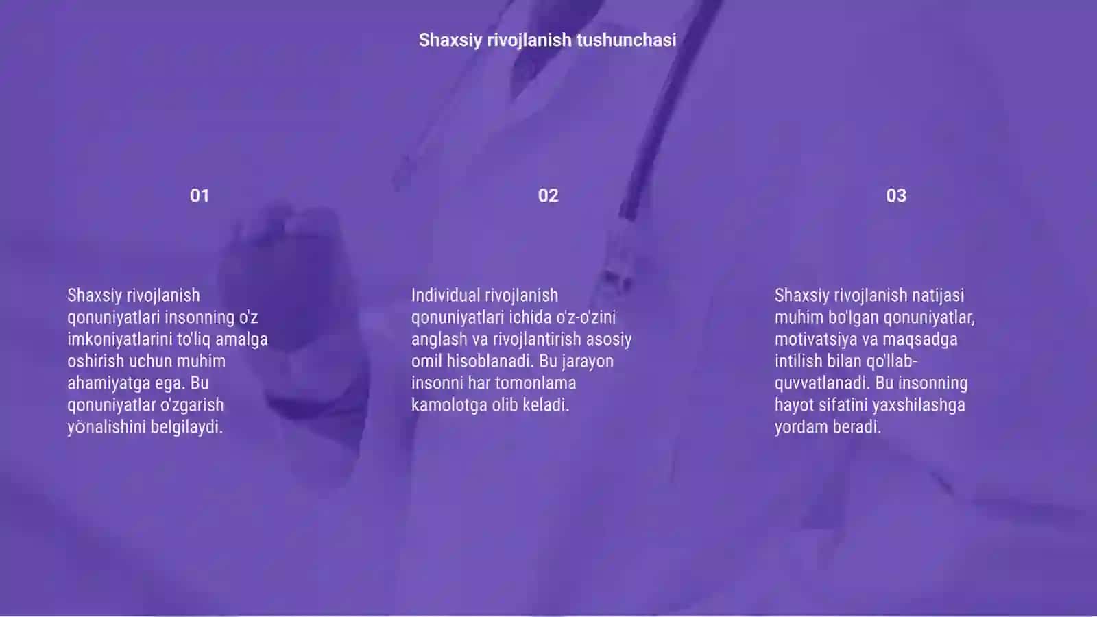 Shaxsiy rivojlanish qonuniyatlari 3