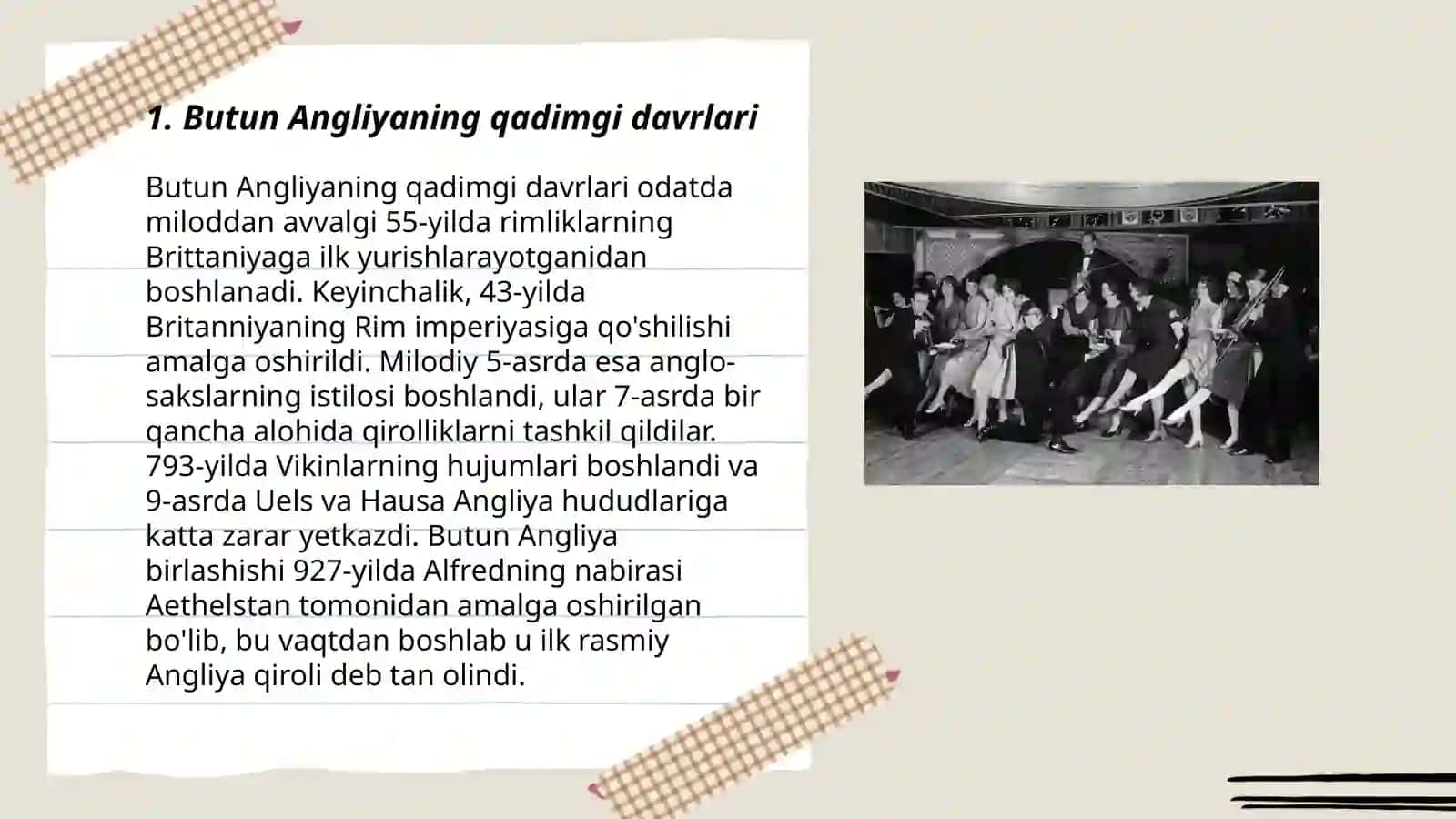 Butun Angliya tarixi 3
