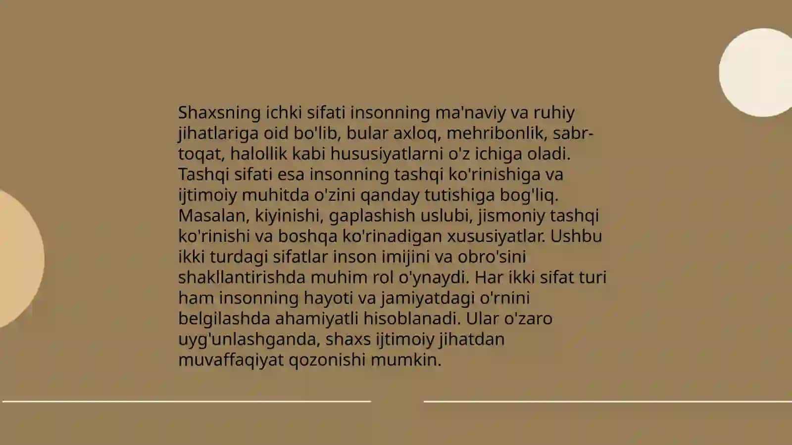 Shaxs sifatlarini tuzilishi 3