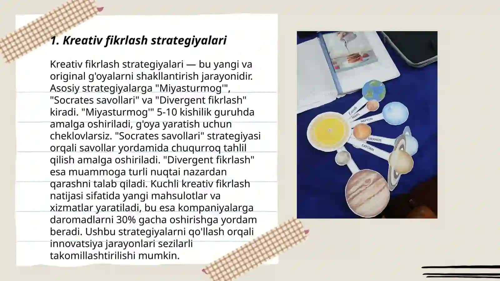 Kreativ va Kreativ pedagogika tushunchalarning mohiyati 3