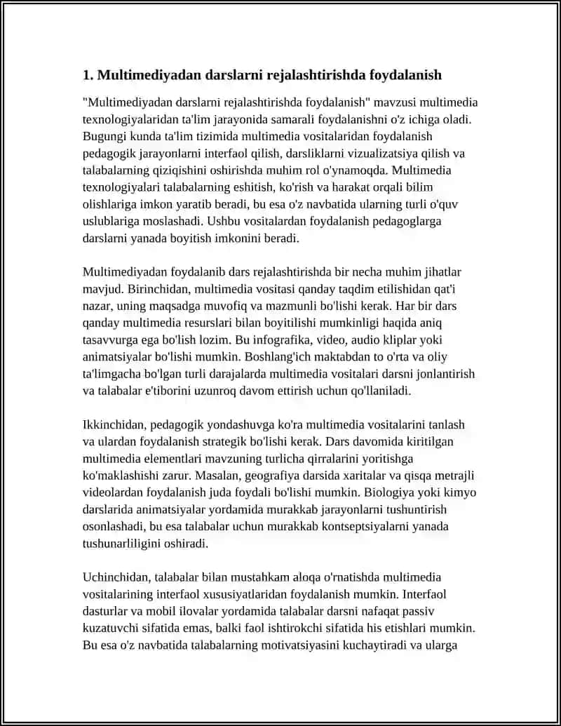 MULTIMEDIADAN DADTURLASHDA FOYDALANISH 3