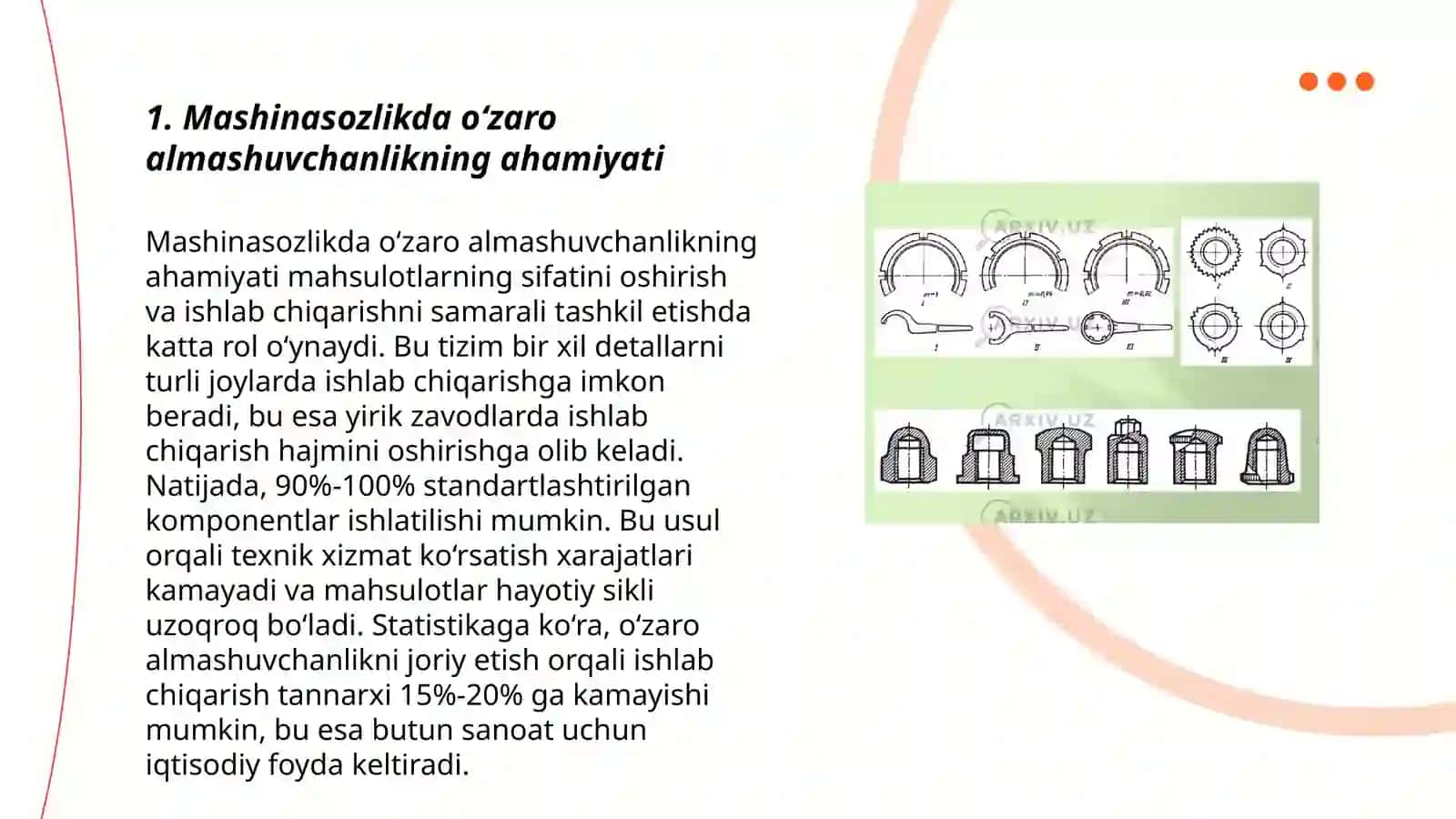 Mashinasozlikda o‘zaro almashuvchanlik 3