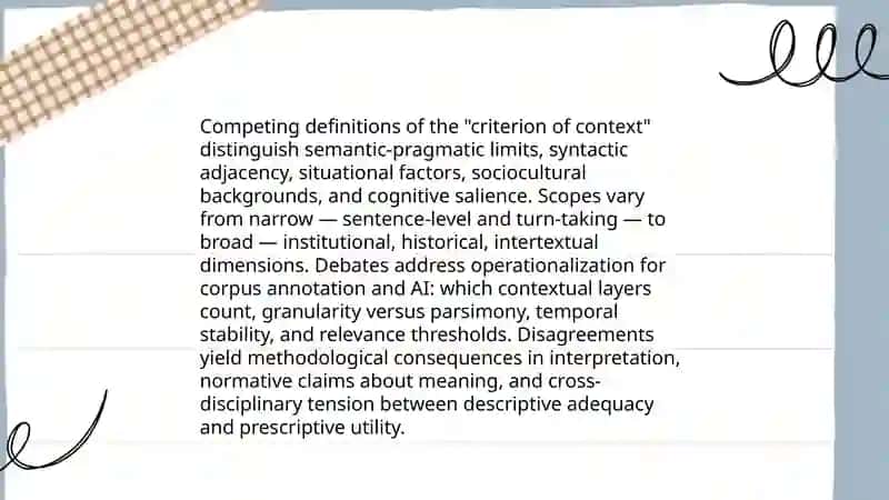 Criterion of Context 3