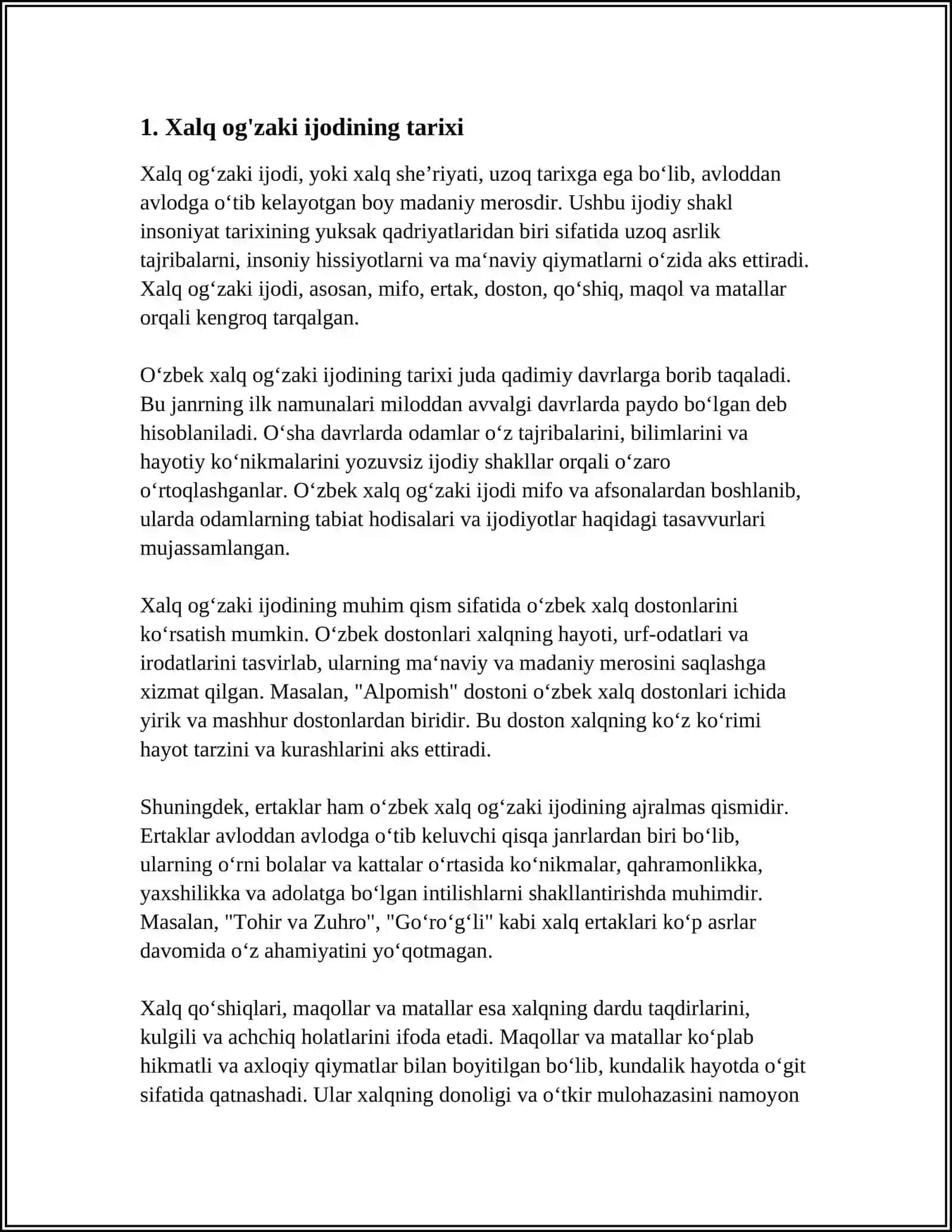 XALQ OG'IZAKI IJODI 3