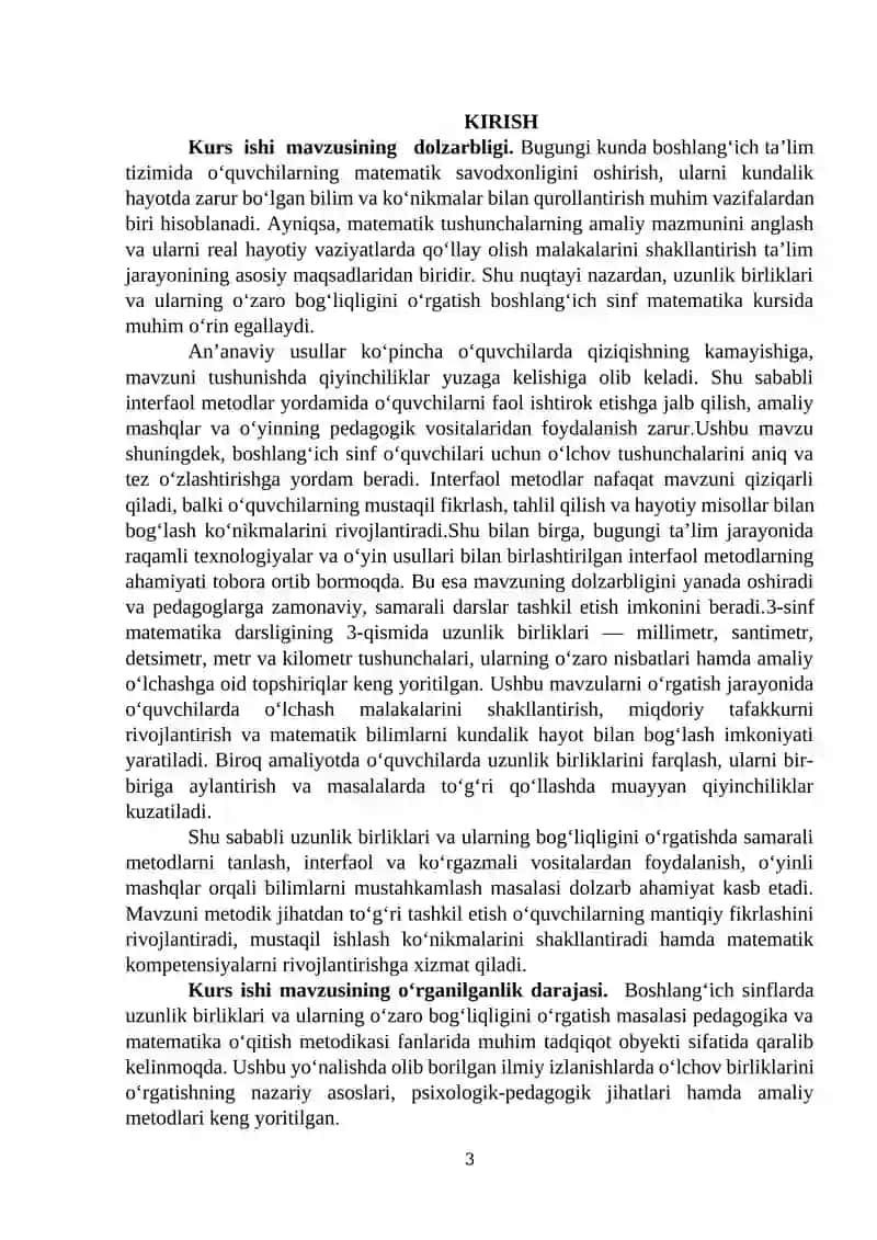 Matematika va uni o‘qitish metodikasi 3