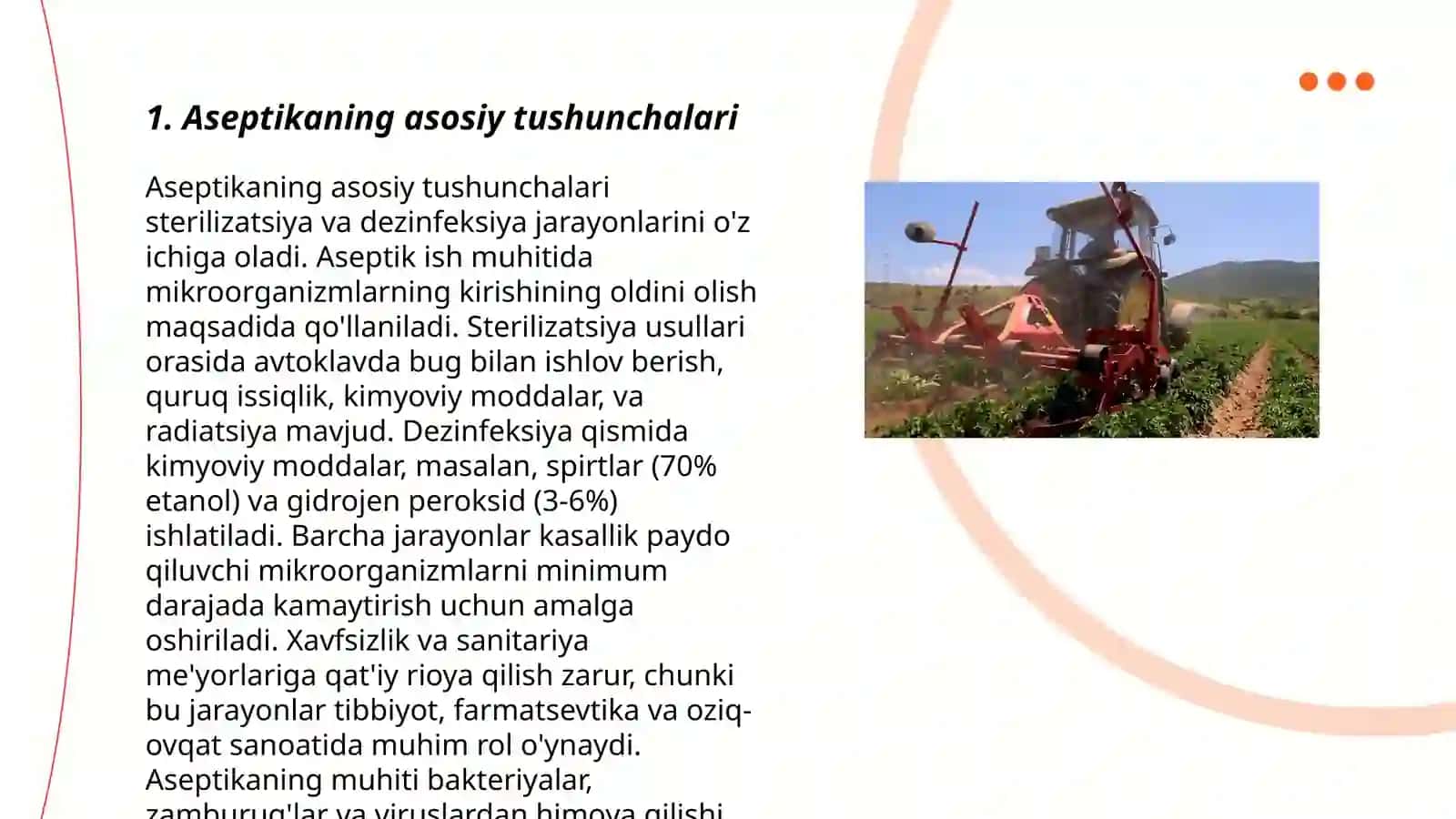 Aseptik va antiseptik tushunchalari 3