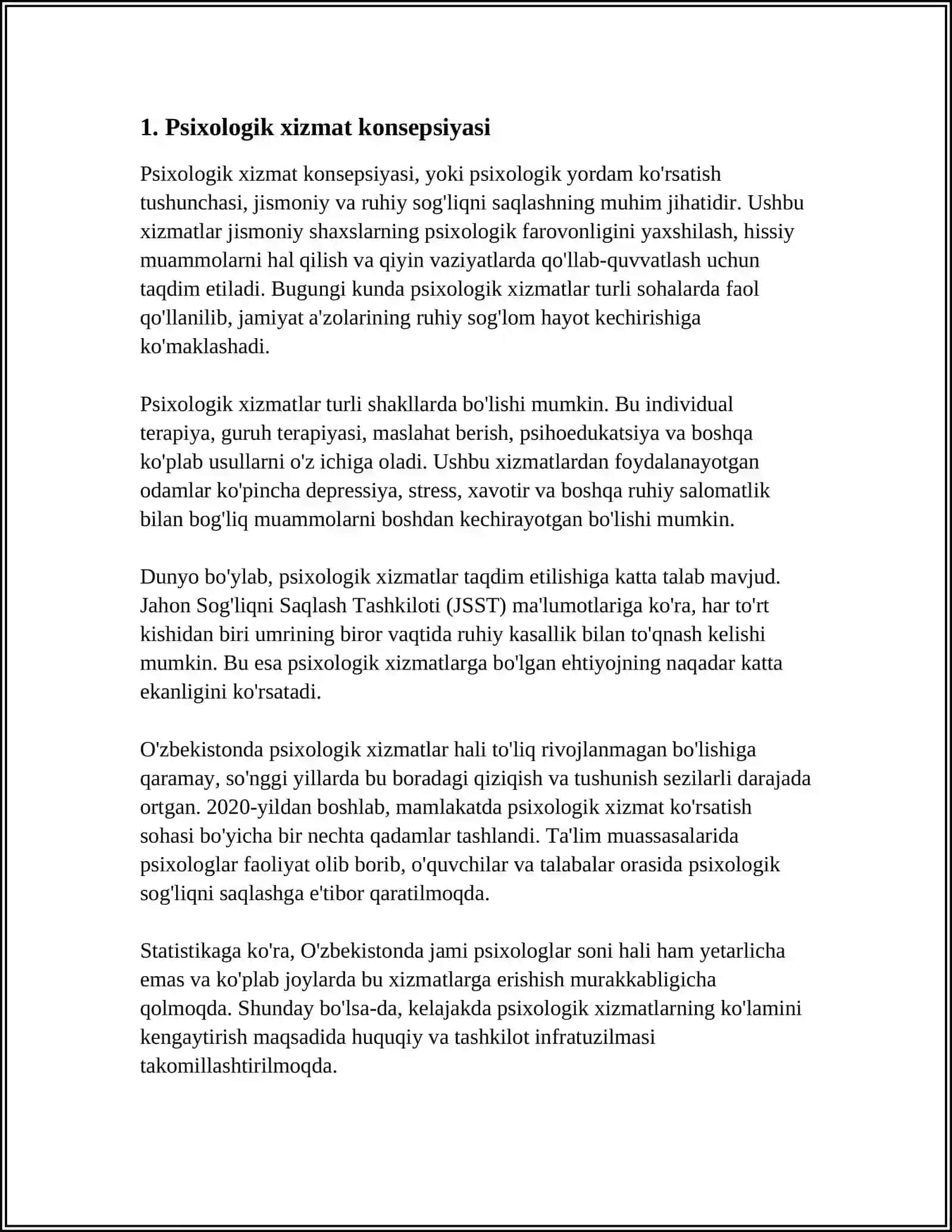 PSIXOLOGIK XIZMAT HAQIDA NIZOM 3