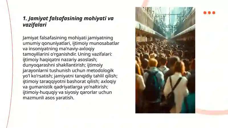 Jamiyat falsafasi 3
