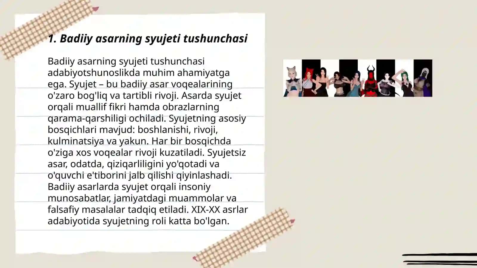 Badiiy asar syujeti va kompozitsiyasi 3