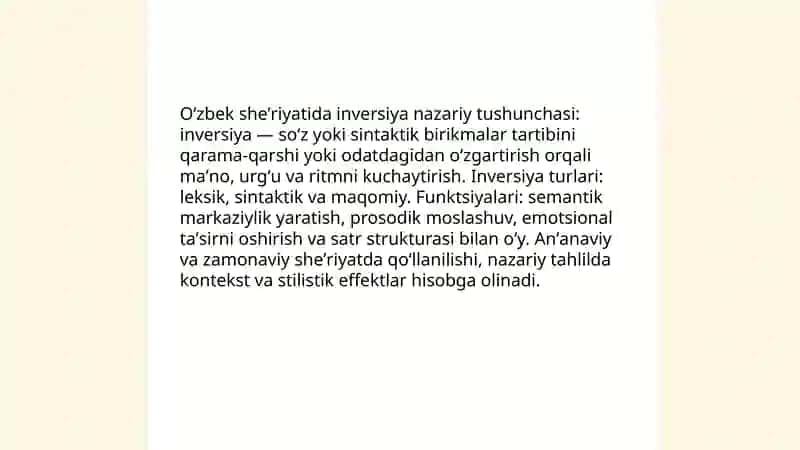 O‘zbek sheʼriyatida inversiya hodisasi 3