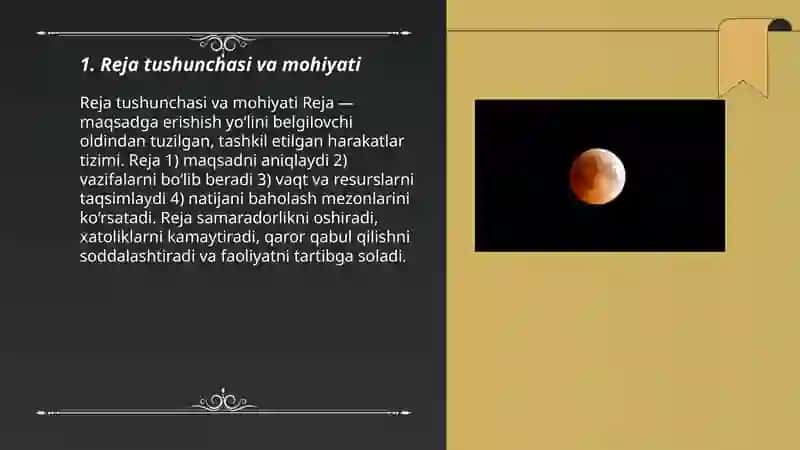 Reja. Rejaning turlari 3